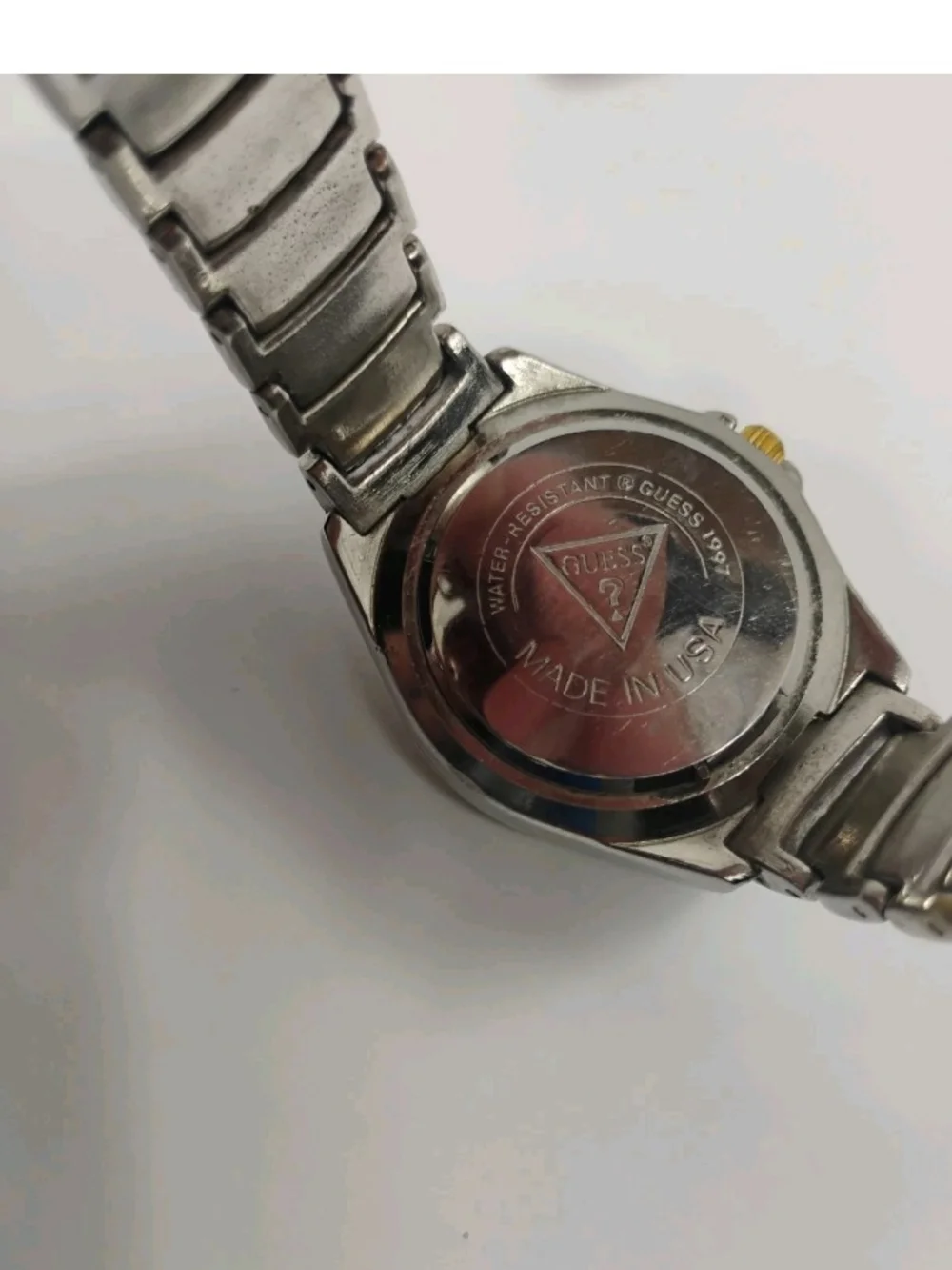 GUESS Two-Tone Gold Dial Stainless Steel Watch